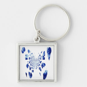 Blue Butterfly Wings Keychain