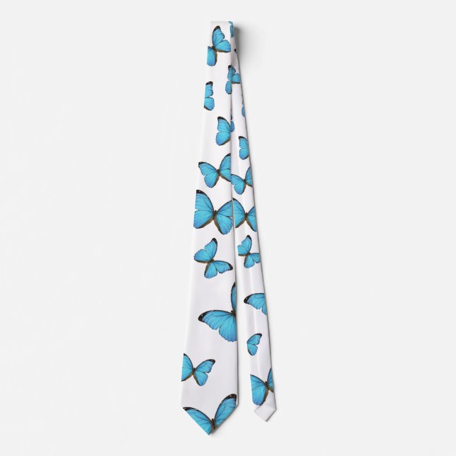 Blue Butterflys Tie (Front)