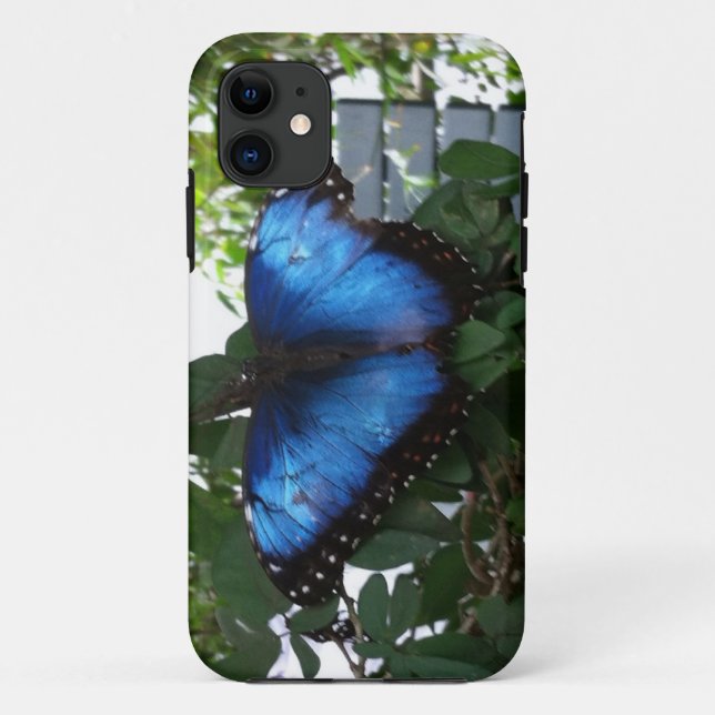 BLUE BUTTERLY Case-Mate iPhone CASE (Back)