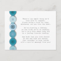 Blue Button Insert card