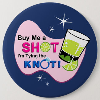 Blue "Buy Me a Shot I'm Tying the Knot" Pin