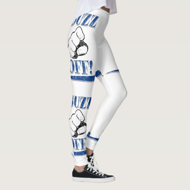 Blue Buzz Off Leggings (Right)