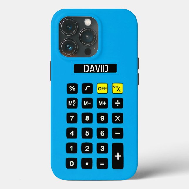 Blue Calculator with Keypad  Case-Mate iPhone Case (Back)