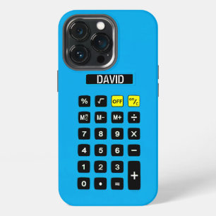 Blue Calculator with Keypad iPhone 13 Pro Case