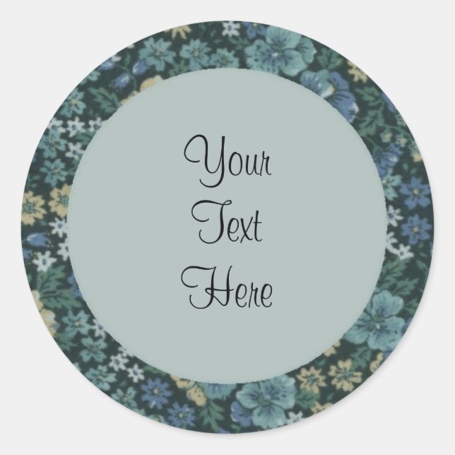 Blue Calico Sticker (Front)