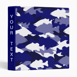 Blue Camo Bass Fishing Binder