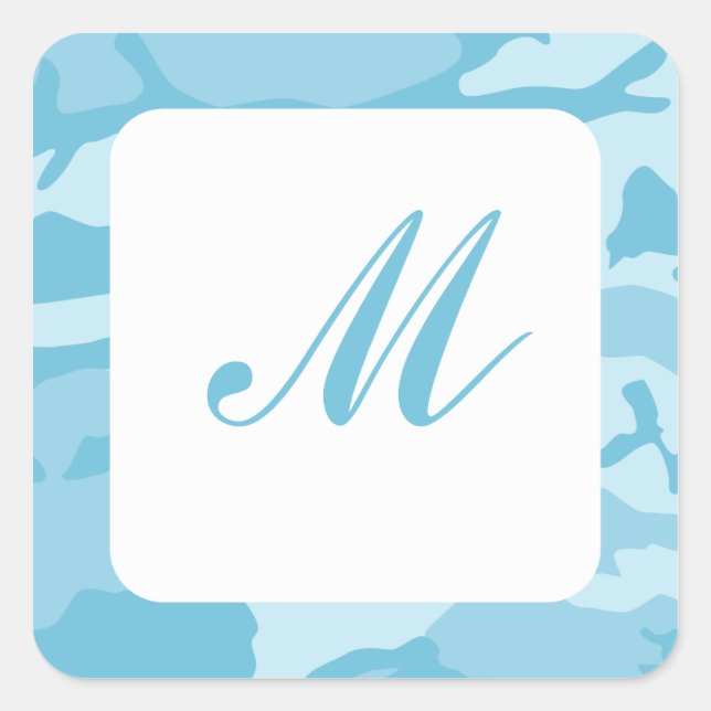 Blue Camo Envelope Seals (Front)