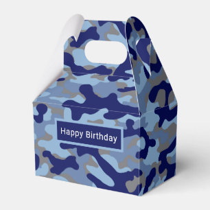 Blue Camo Favor Box