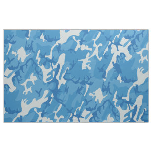 Blue Camouflage Fabric