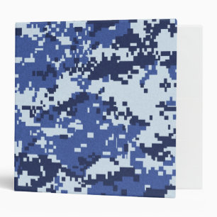 Blue Camouflage Binder