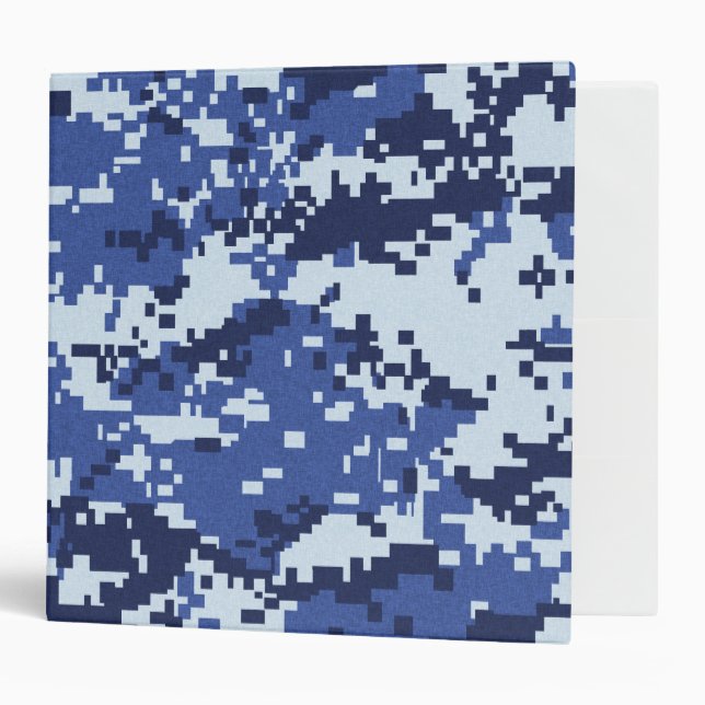 Blue Camouflage Binder (Front/Inside)