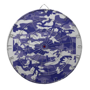Blue Camouflage Dartboard