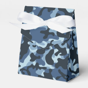 Blue Camouflage   Favor Box