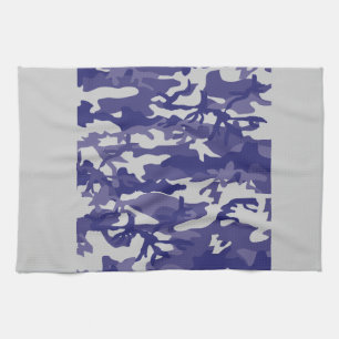 Blue Camouflage Kitchen Towel