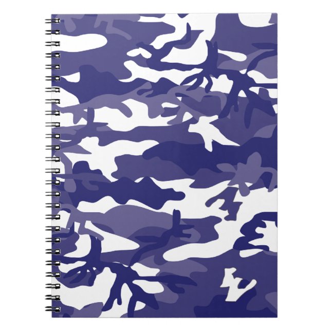 Blue Camouflage Notebook (Front)