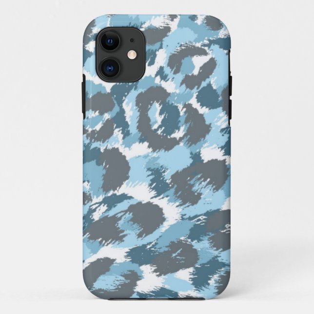 Blue Camouflage Pattern Case-Mate iPhone Case (Back)