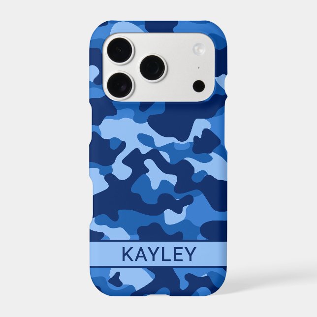 Blue Camouflage Personalized (Verso)