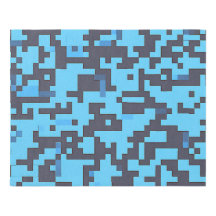 Blue Camouflage Rug