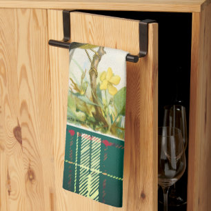 Blue Canada Warbler Kitchen Towel