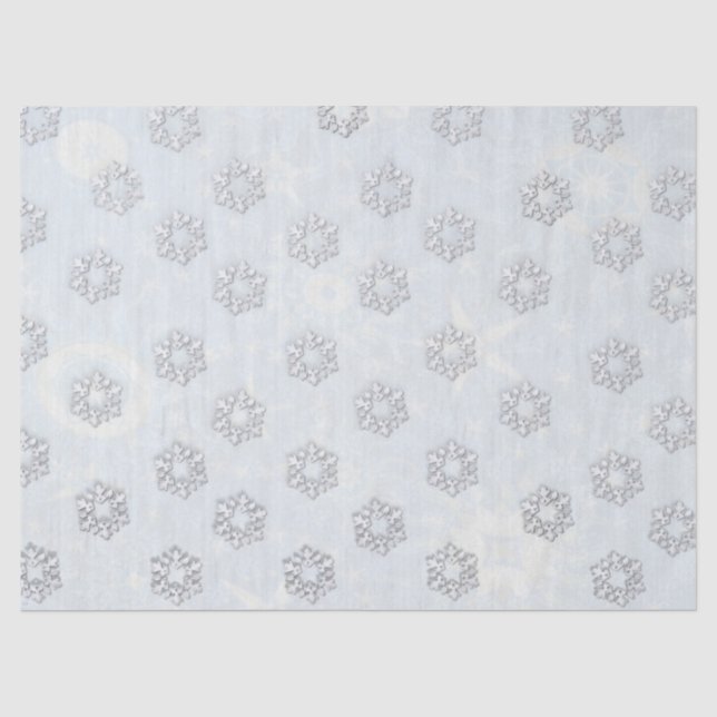Blue Candle Christmas Tissue Paper (Front)