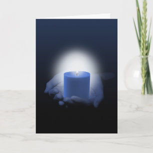 Blue Candle Magic Get Well Card