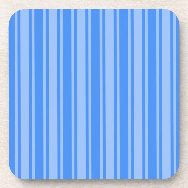 Blue candy stripes coaster (Front)