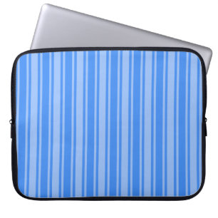Blue candy stripes laptop sleeve