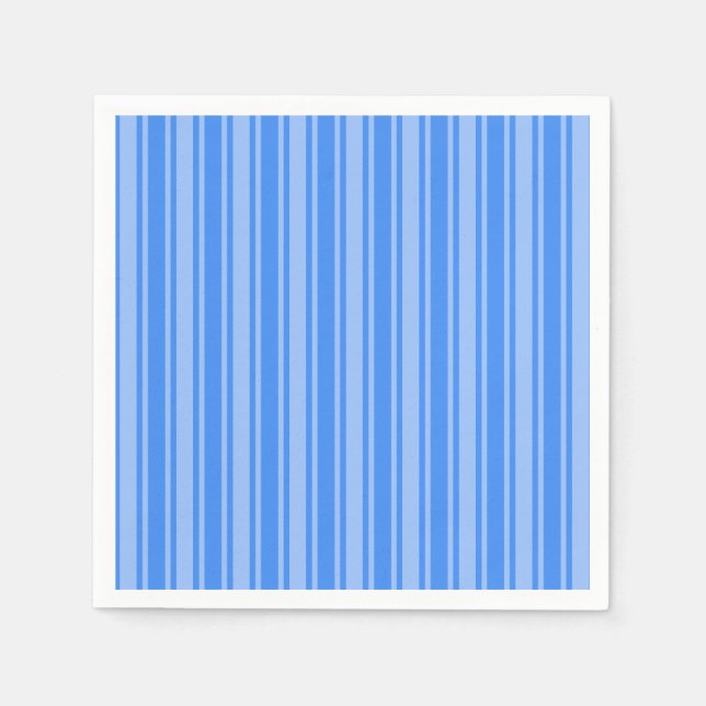 Blue candy stripes napkin (Front)