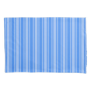 Blue candy stripes pillowcase