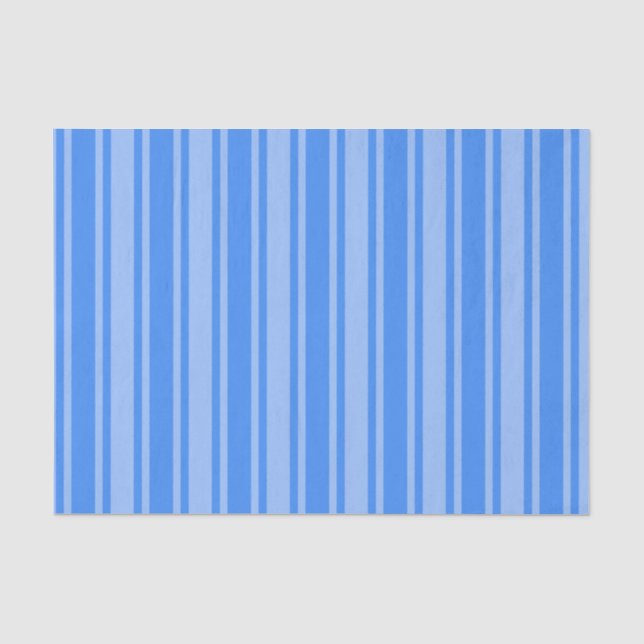Blue candy stripes tissue paper (Front)