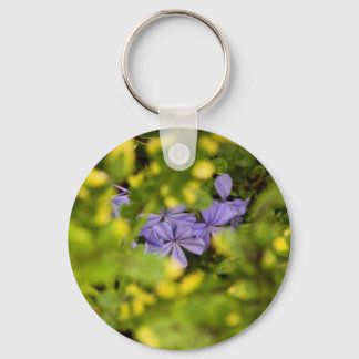 Blue Cape Plumbago Keychain