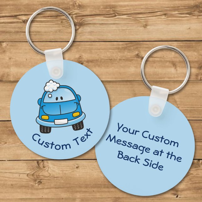 Blue Car with Bubbles Keychain (Creator Uploaded)