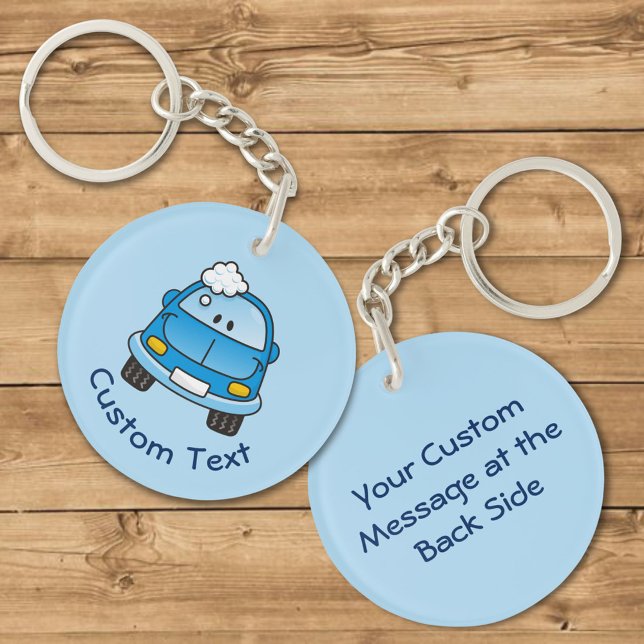 Blue Car with Bubbles Keychain (Creator Uploaded)