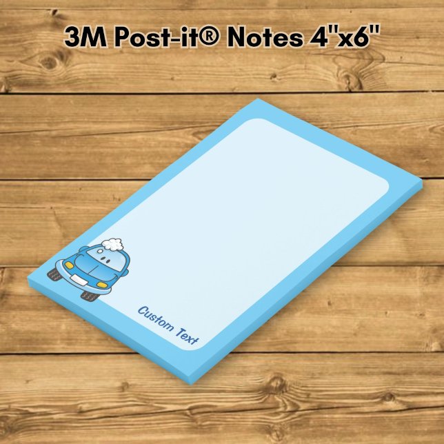Blue Car with Bubbles Post-it Notes (Creator Uploaded)