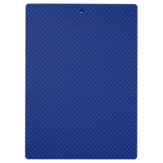 Blue Carbon Fibre Like Decor Background Clipboard (Back)