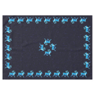Blue Caribou (Reindeer) Tablecloth