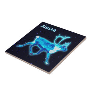 Blue Caribou (Reindeer) Tile