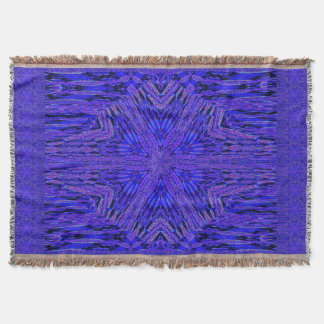 Blue Carnation Throw Blanket