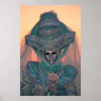 Blue Carnival Costume, Venice
