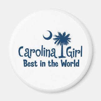 Blue Carolina Girl Best in the World Magnet