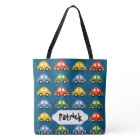 Blue cars custom design bag