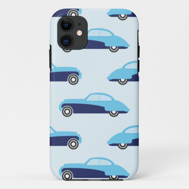 blue cars vintage Case-Mate iPhone case (Back)