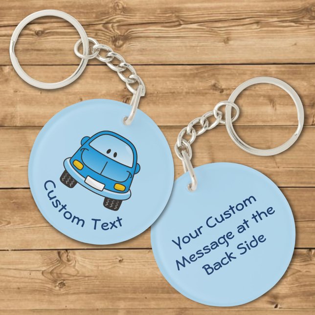 Blue Cartoon Car Keychain (Creator Uploaded)