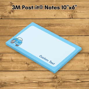 Blue Cartoon Car Post-it Notes