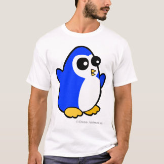 Blue cartoon penguin from the South Pole T-Shirt