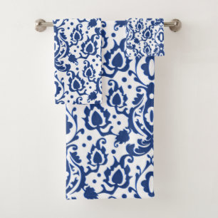 Blue Casbah Moroccan Spa Elegant Bath Towel Set