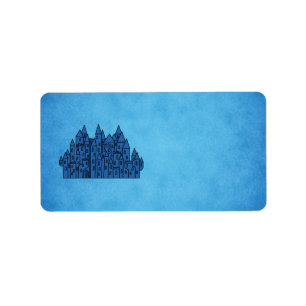 Blue Castle. Label