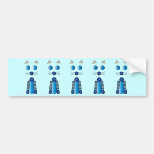 Blue CAT Bumper Sticker