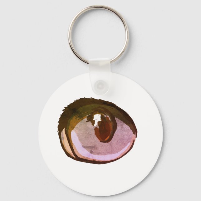 Blue Cat Eye Keychain (Front)