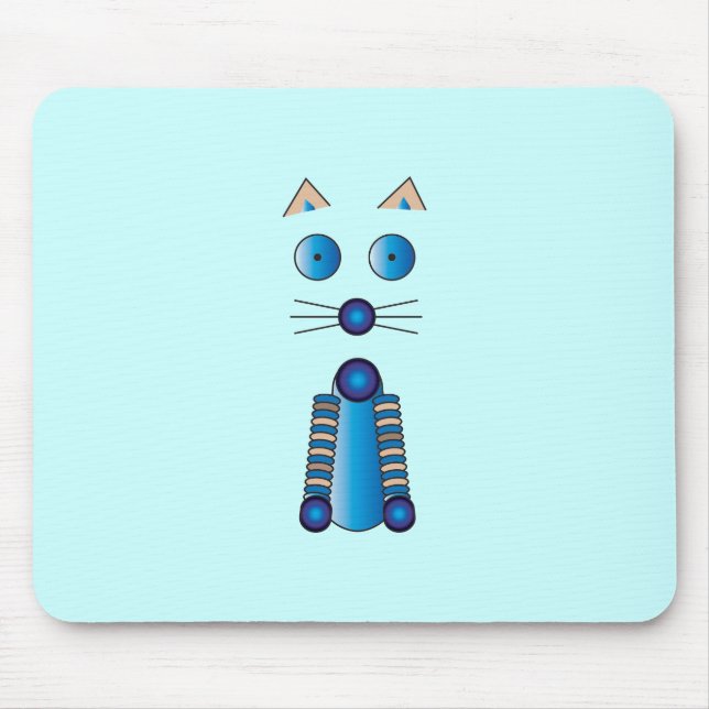 Blue CAT Mouse Pad (Front)